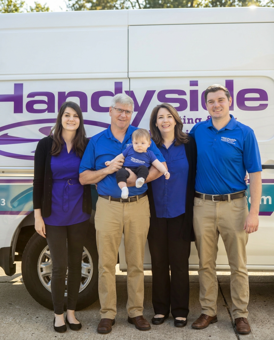 The Handyside family and team